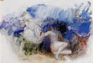 Odilon Redon - Leda And The Swan