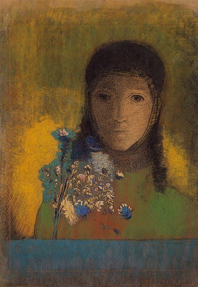 Woman with Wildflowers