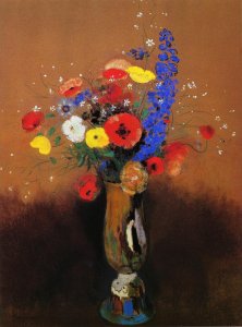 Wild Flowers in a Long-Necked Vase 2